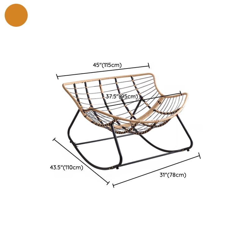Modern Simple Style Alloy Rocking Chair Couch with Scratch-defiant Cushioned Upholstery - image 16