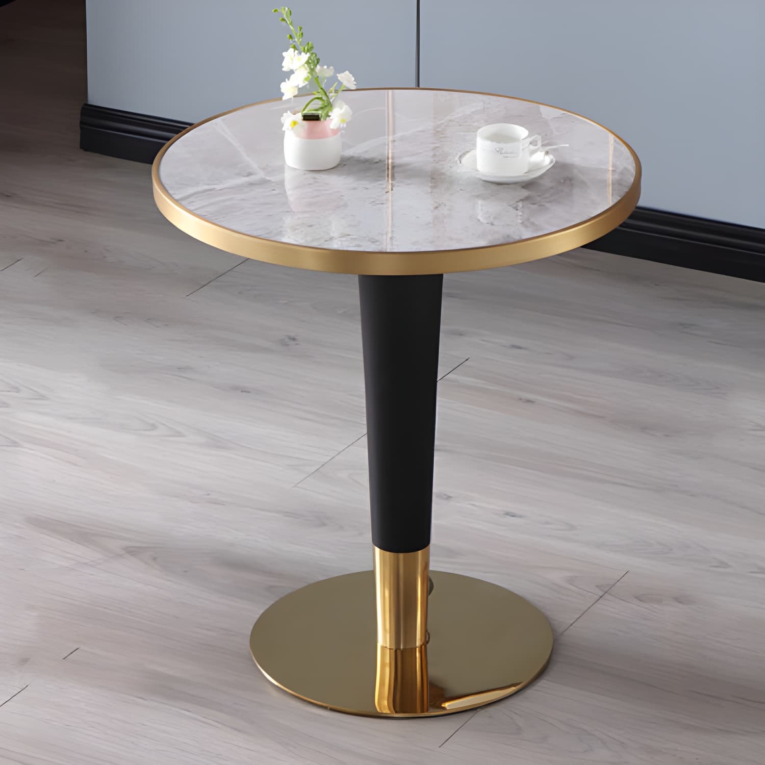Sintered Stone Three-Color Dining Table Luxury Tulip Base Table for Dining Room - image 11
