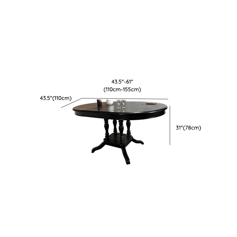 Minimalist Dark Wood Dining Table Set with Wood Slab, 4 Legs, Padded Chair, and Back - image 9