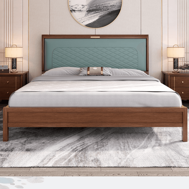 Modish No Distressing Rubberwood Panel Headboard with Rectangle Shape for King/Full/Queen Bed, Featuring Sponge Upholstery Fill and Standard Height - image 7