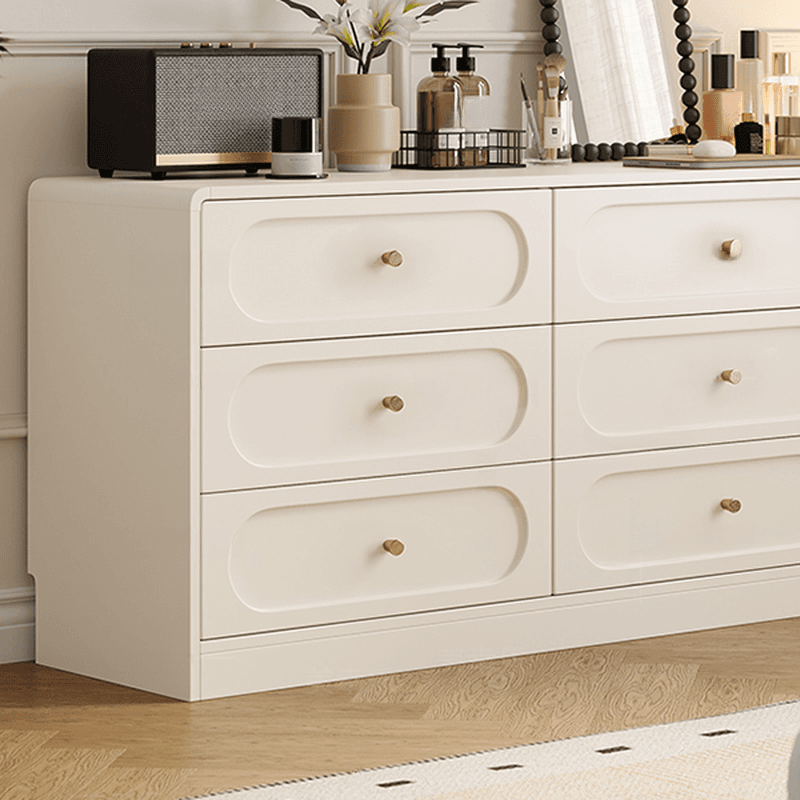 Chalk Casual Composite Wood Console Dresser with 9/6 Drawers in Horizontal Design - image 4
