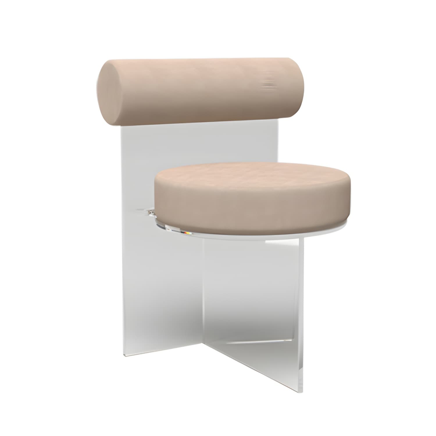 Modern Clear Leg Side Chair with Solid Back and Low Back Heights for Kitchen & Dining - image 13