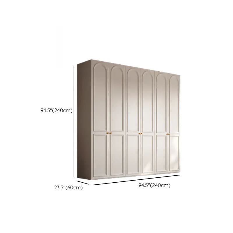 White Casual Wood Independent Armoire Cabinet with Soft Close Drawer, Soft Close Door, and Interior Shelves - image 21