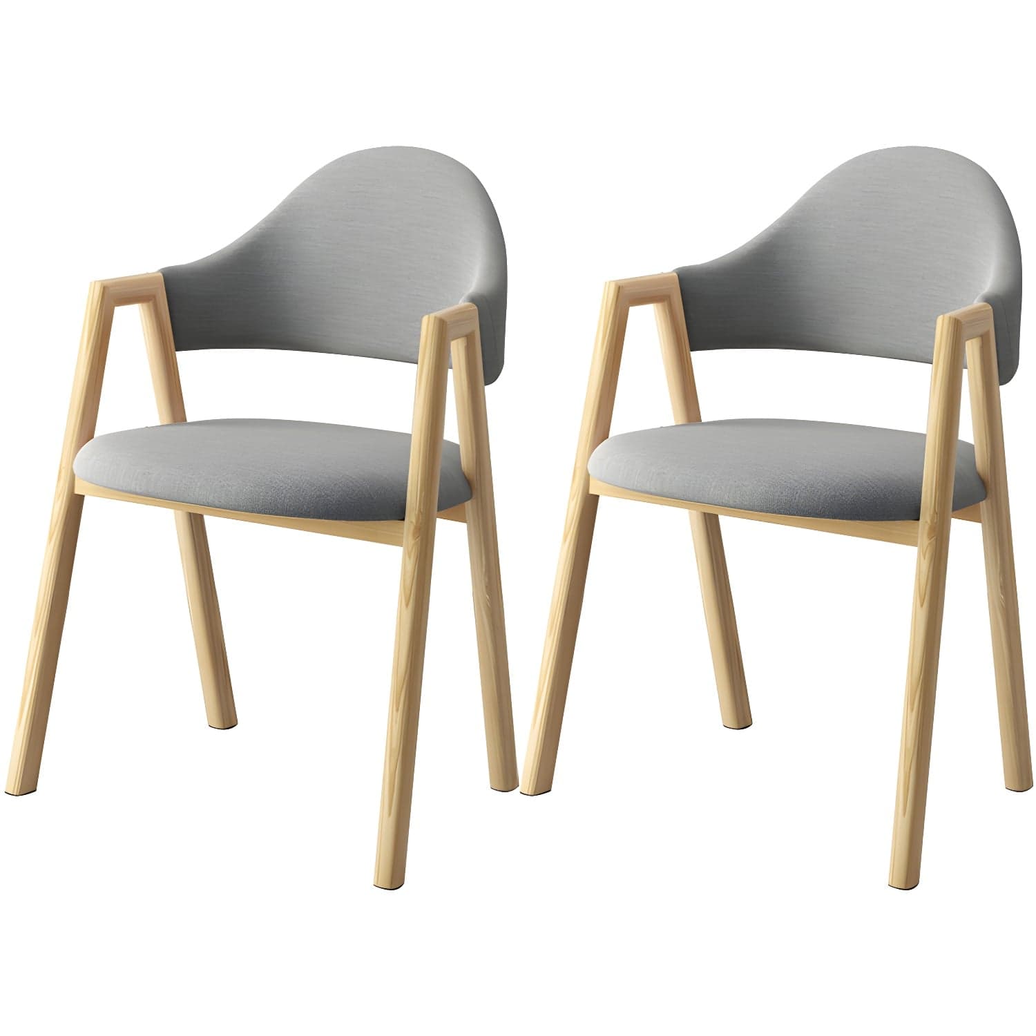 Scandinavian Study Room Metal Arm Chair Colorful Open Dining Chair with Natural Legs - image 10