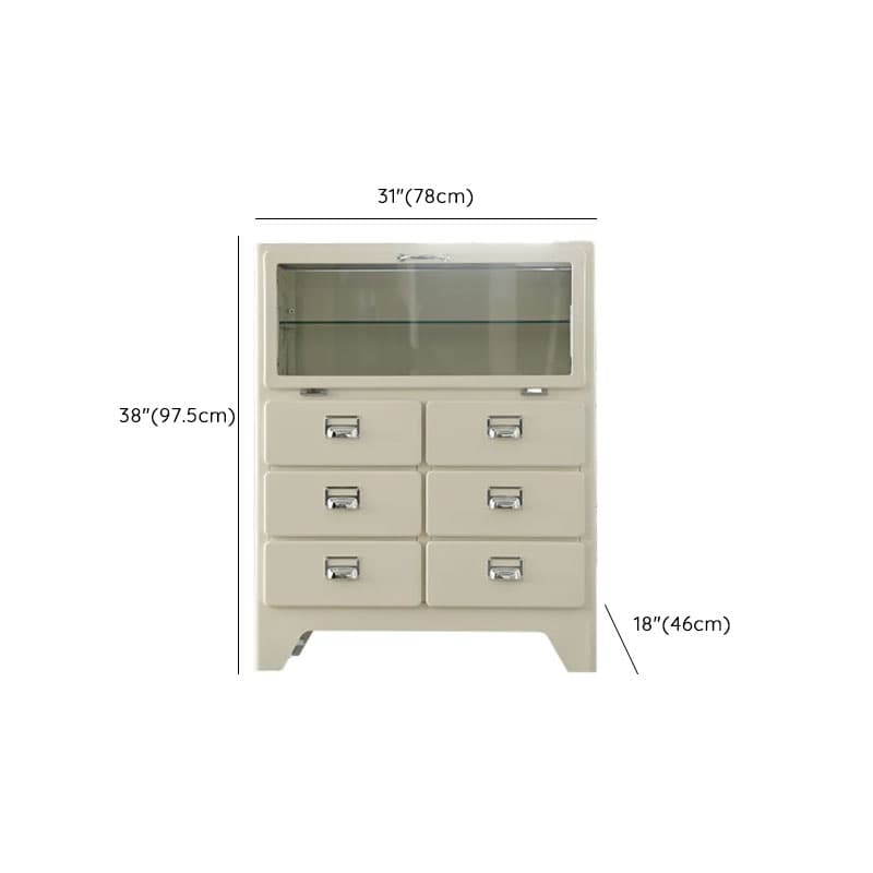 Contemporary Metal Bachelor Chest/Double Dresser with 5/6/3 Drawers in Vertical/Horizontal Orientation - image 24