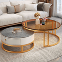 Table Base Color Gold/White