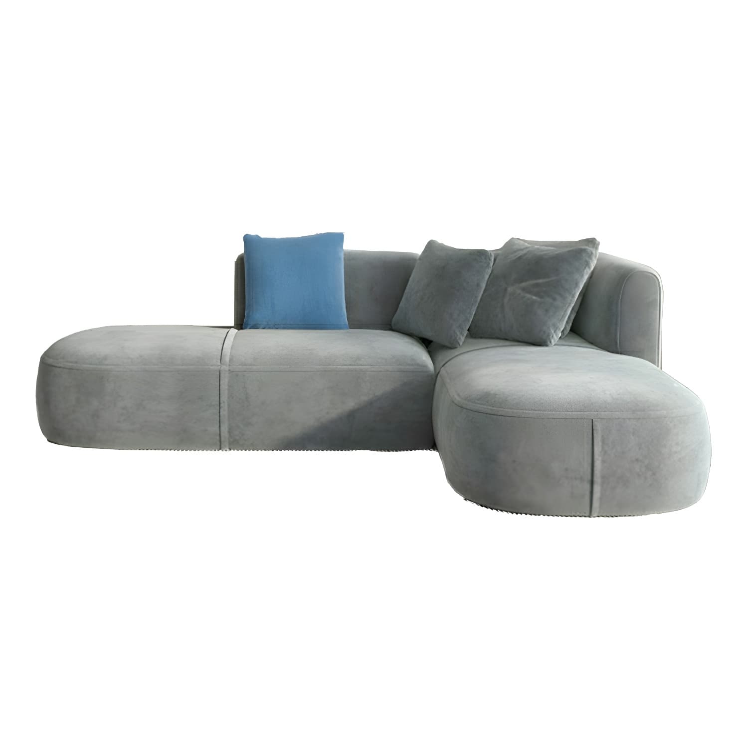Flannel Upholstered Sectional Sofa in 2 Piece Set - Cozy, Stylish and Comfortable - image 10
