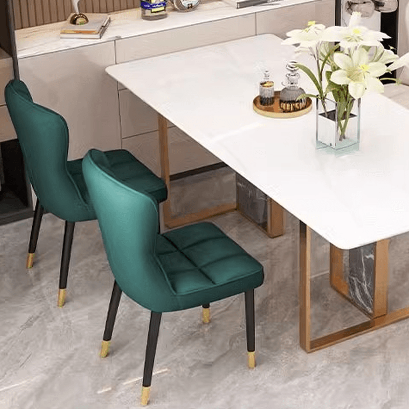 Casual/Lavish Side Chair with Wingbacked Upholstered Design and Steel Legs - image 13