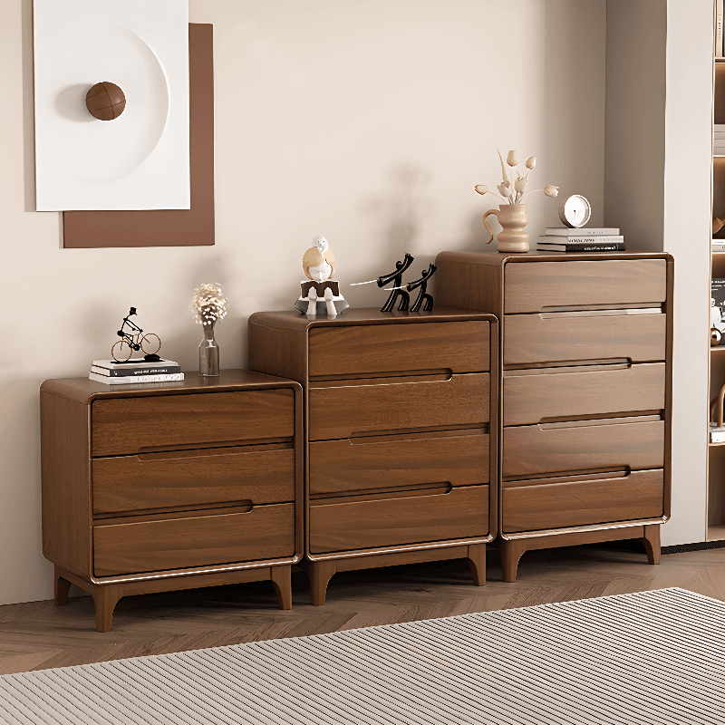 Trendy Walnut Wood Lingerie Chest/Double Dresser with 5/4/6 Drawers Vertical/Horizontal - image 6