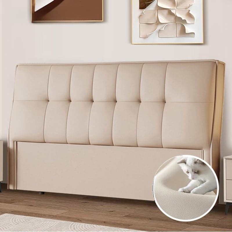 Simplistic Style Panel Headboard with No Distressing, Piled Tufted Rectangular Shape for Queen/Twin/Full Bed, Featuring Sponge Upholstery and Standard Height - image 4