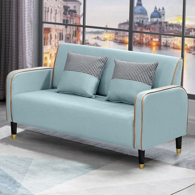 Contemporary Solid Color Tear Resistant Standard Sofa in Light Gray/Olive Green/Ivory, Seats 3 with 2 Pillows - image 8