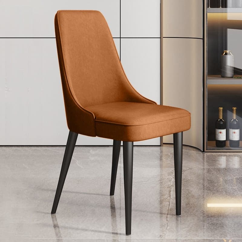 Framed Stable Side Chair with Upholstered Chair in Polyurethane and Solid Back for Restaurant - image 3