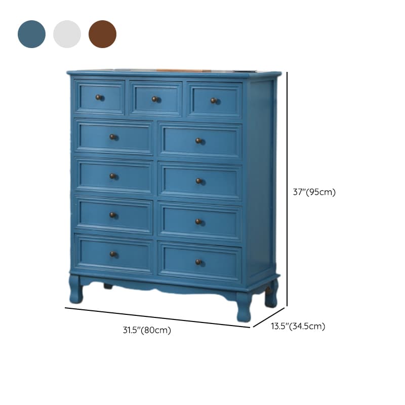 Independent Damp-proof Accent Chest/Accent Cabinet in Wood with Drawers in a Retro Style - image 21