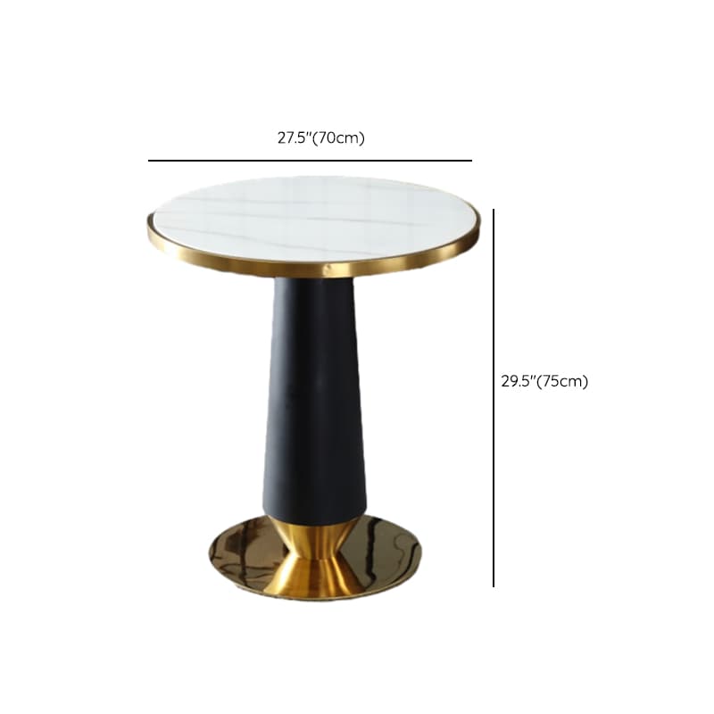 Glamorous Rounded Stone Dining Table for 2, Scratch-proof and Fixed Mechanism - image 32