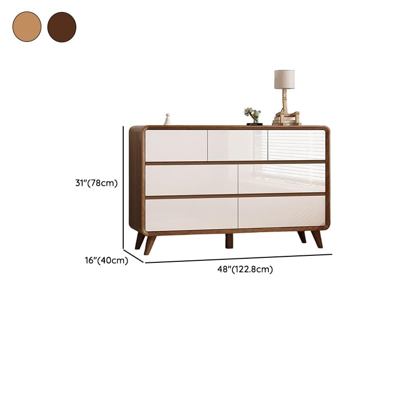 Retro Solid+Manufactured Wood Semainier for Sleeping Quarters, Horizontal/Vertical - image 12