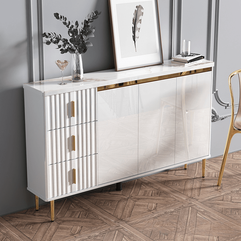 Luxurious Chalk Stone Standard Flooring Sideboard with 3 Doors & Variable Shelf - image 15