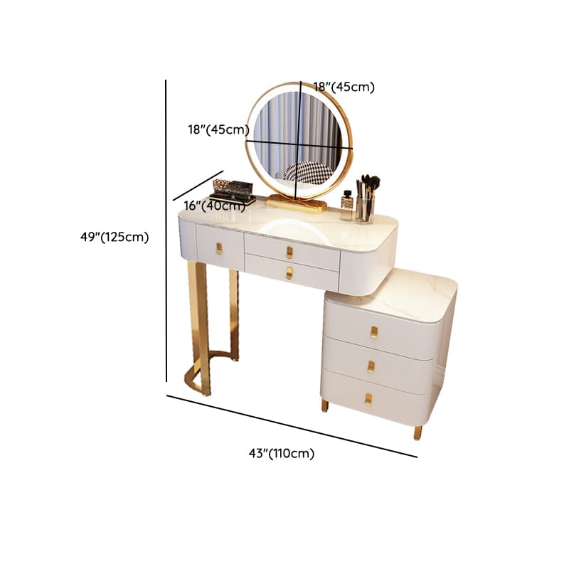 Multi-Purpose Scalable Vanity Set with Push-Pull Drawers, Adjustable Touch & Adjustable Brightness Lighting System, Dividers Included - image 26