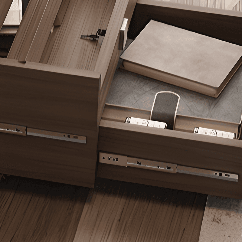 Organic Modern Nightstand With Drawer Organization, 3 Drawers, 1 Shelf, and Real Wood Countertop - image 14