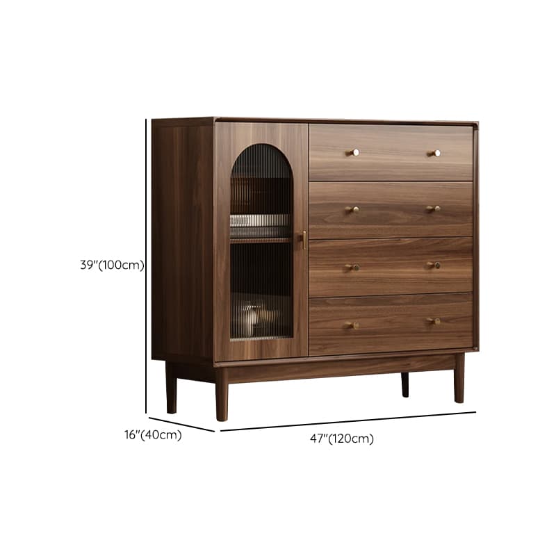 Antique Unattached Accent Cabinet Sitting Room with Drawers & Door - image 18