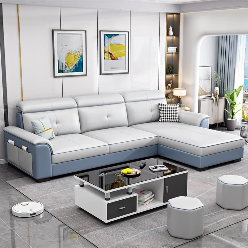 Modern Comfortable Tech Cloth Upholstery 7-Piece Sectional Sofa Set for Style-Loving Women - image 18