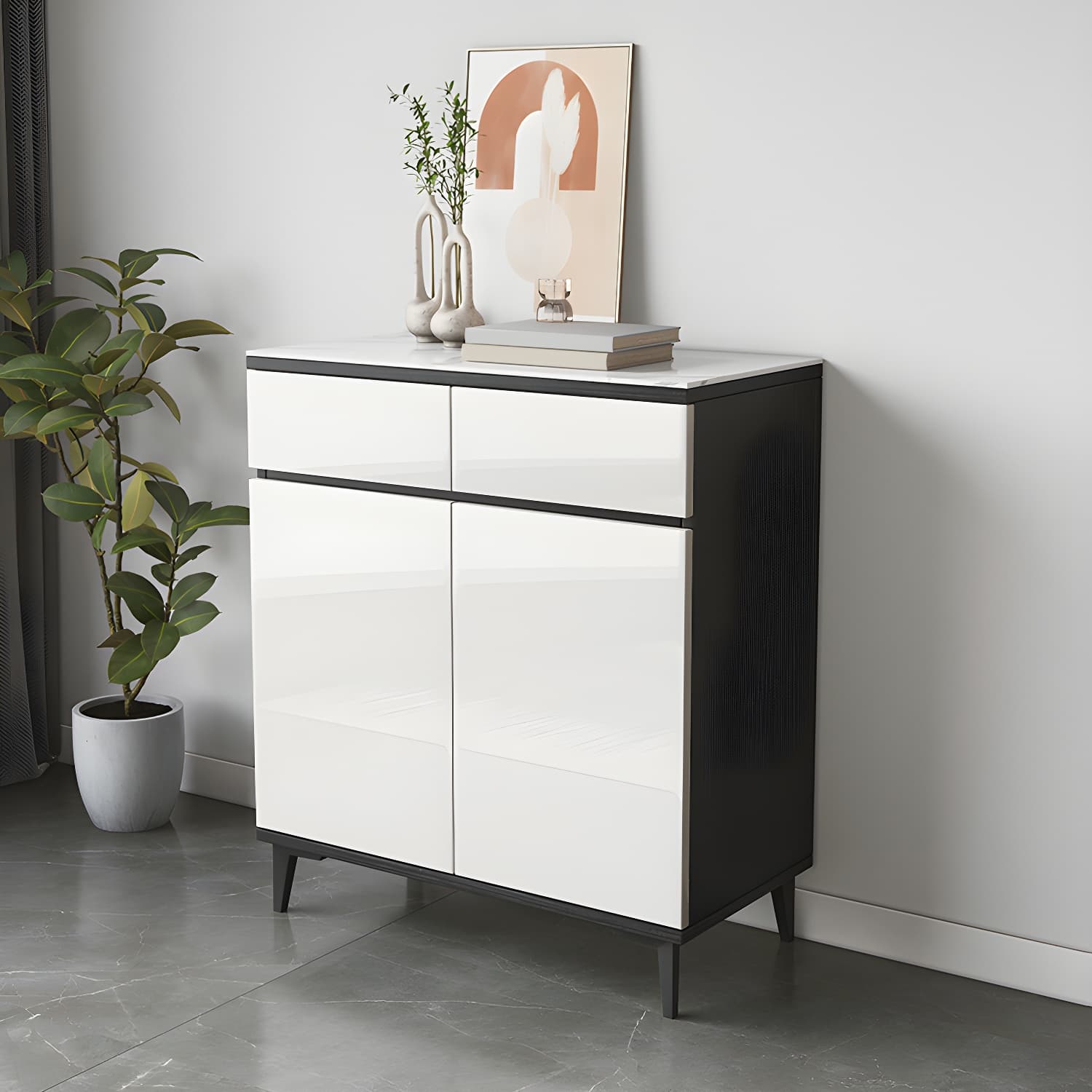 Contemporary Sideboard Cabinet with Drawer and Door for Living Room - image 7