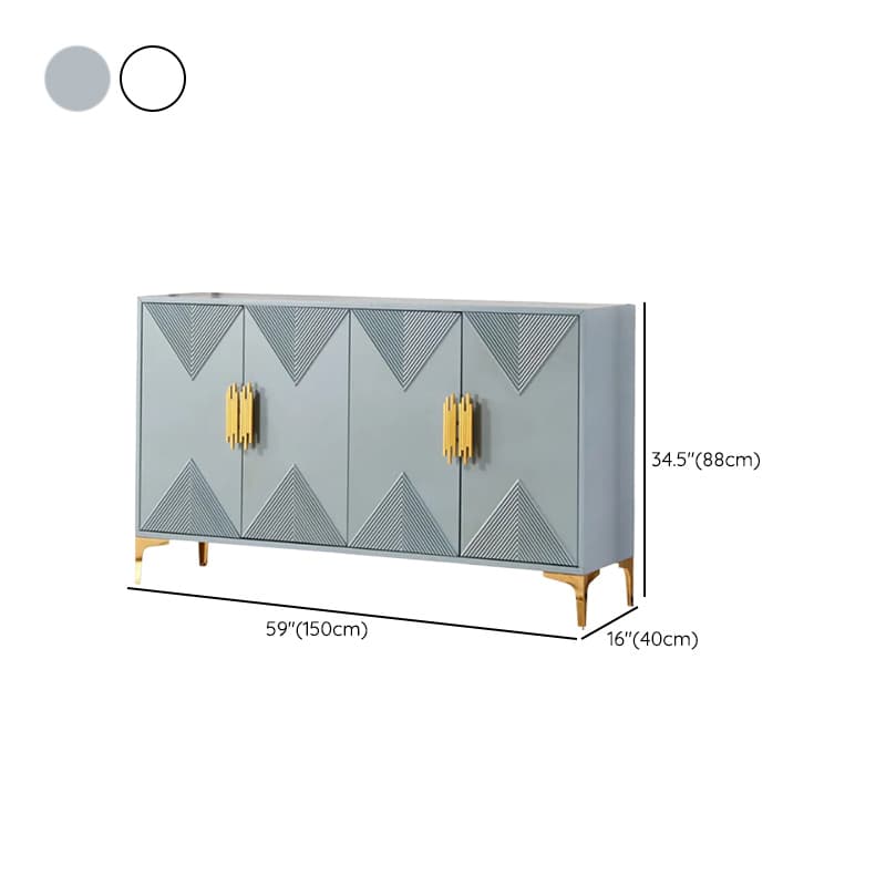 Glamorous Self-supporting Cerulean Accent Cabinet/Accent Chest for Drawing Room - image 14