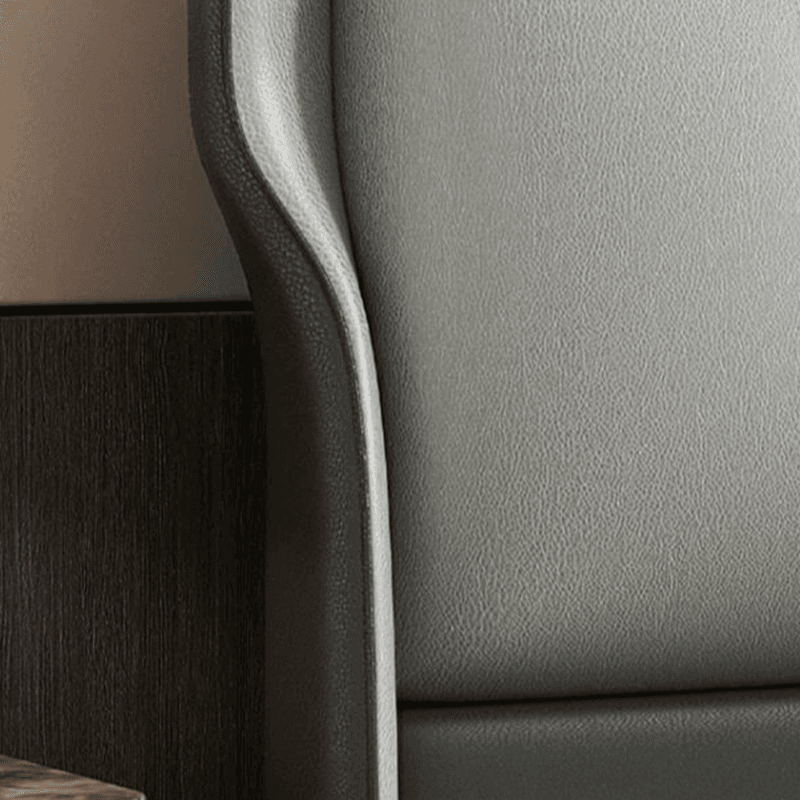 Standard（36-55“） Free-standing Standard Full(54"W x 75"L)/Twin(38"W x 75"L) Rectangular Wingback Headboard With Legs, Sponge Filing and Timber Frame Included - image 9