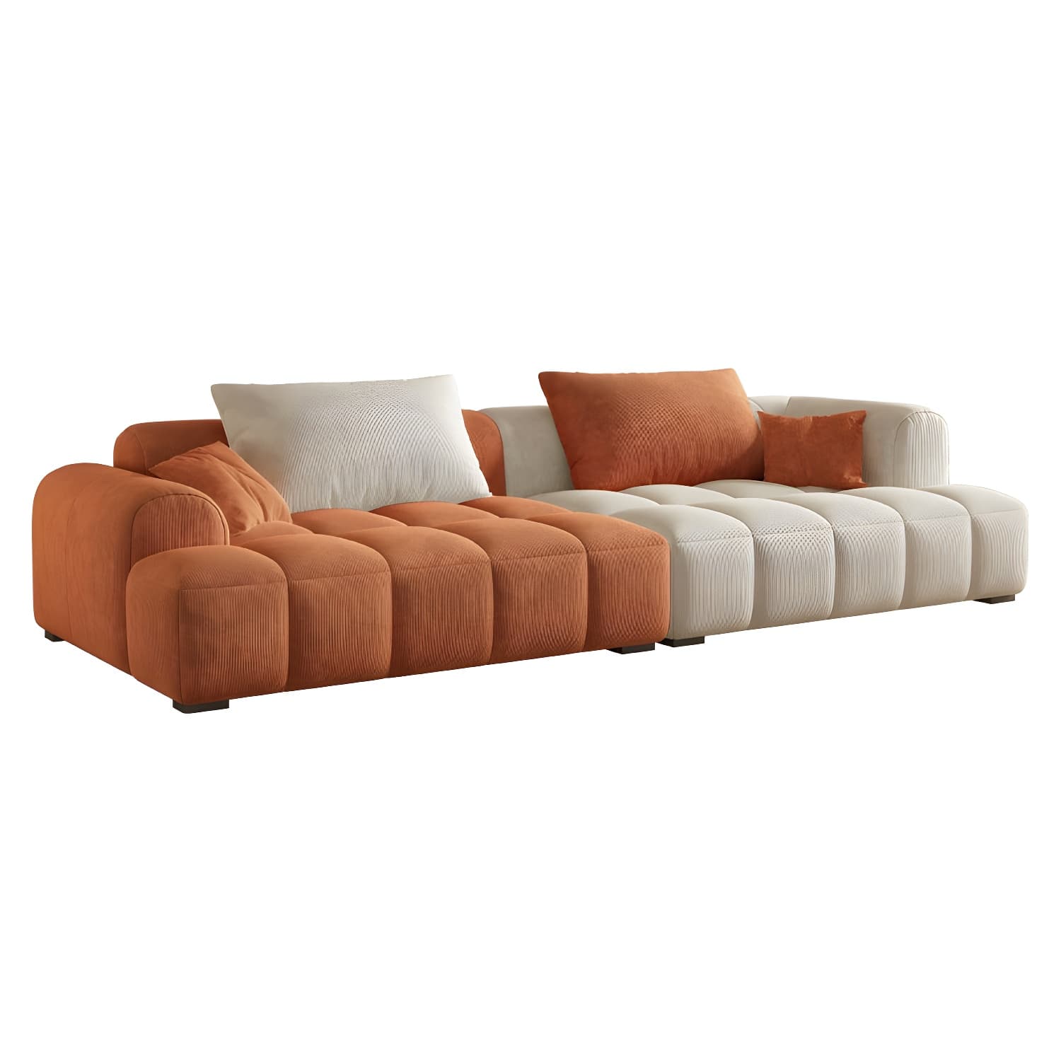 24.8" High Sofa with Tight Back Square Arm Corduroy for Apartment - image 15