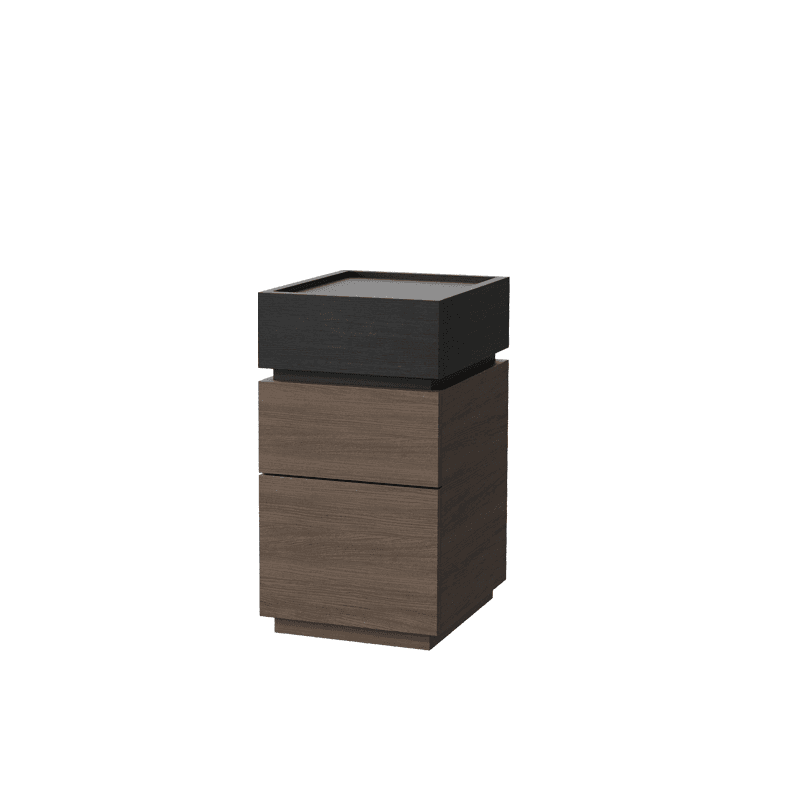 Modish Nightstand With Drawer Organization Featuring 3 Drawers and Laminate Countertop - image 3