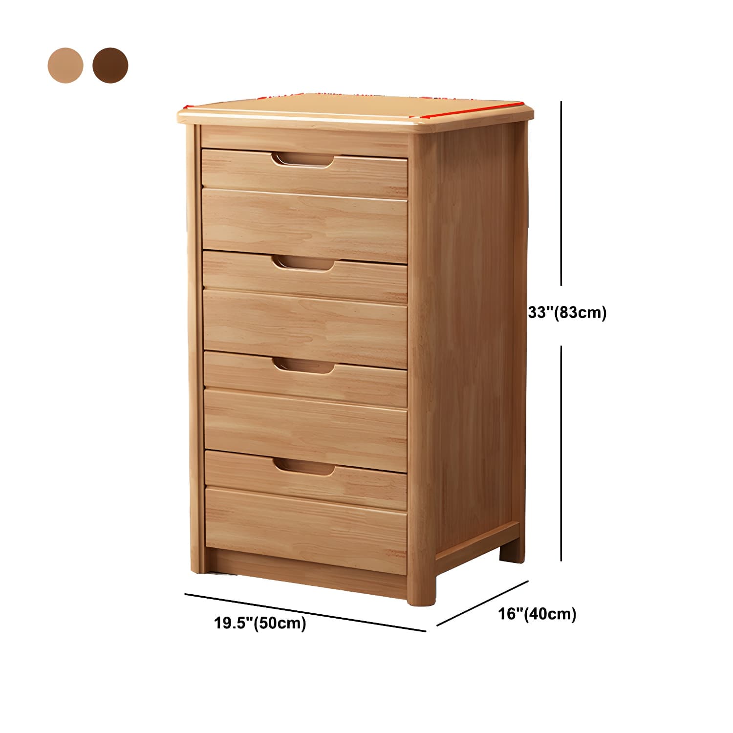 Modern Rectangle Side Cabinet Soft Close Drawers Wood Storage Cabinet - image 18