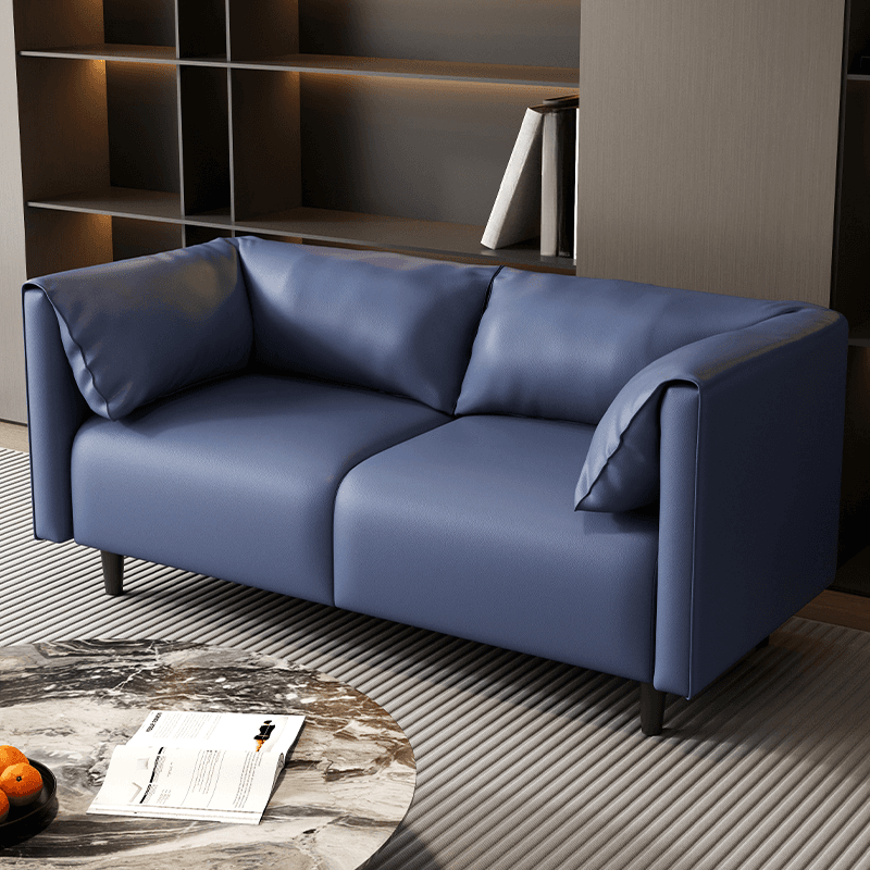 Drawing Room Loveseat with Light Gray/Olive Green/Amber Color Upholstery and Armrest - image 3