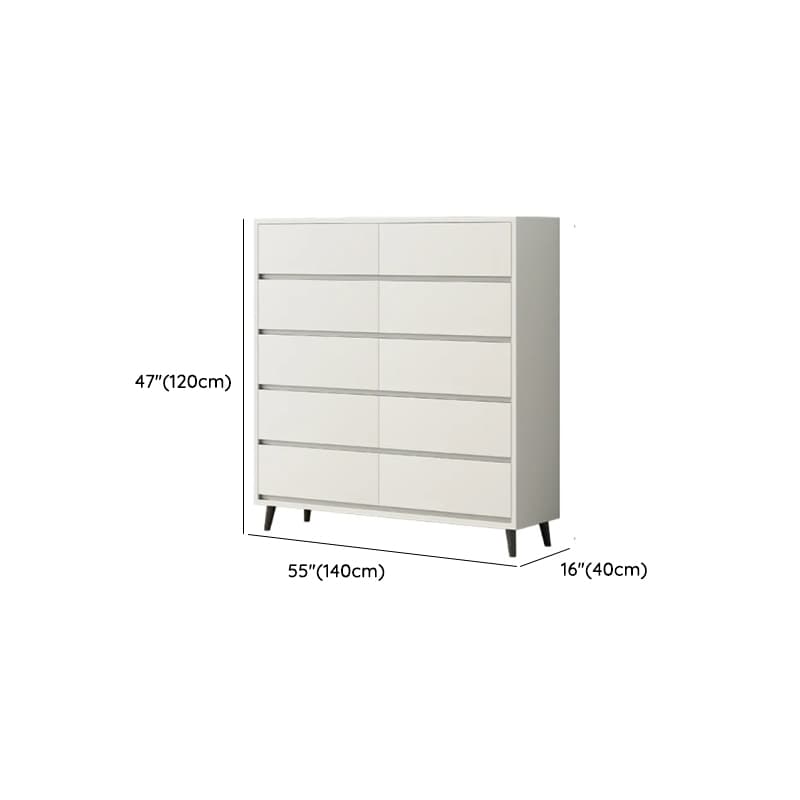 White Simple Raw Wood Console Dresser/Lingerie Chest/Bachelor Chest with 6/4/8 Drawers in Horizontal/Vertical Orientation - image 19