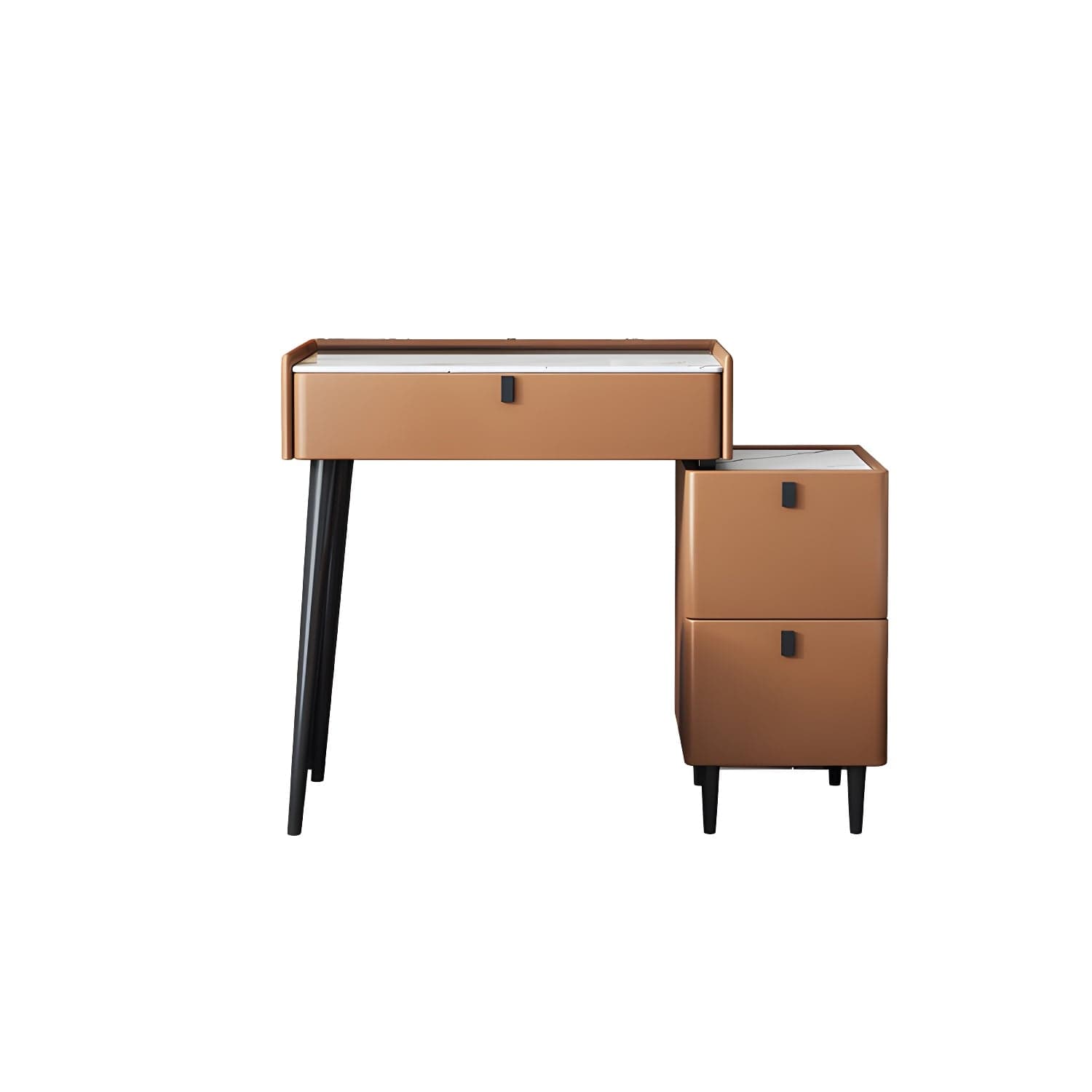 1/3 Drawers Vanity Set with Stool Modern Stone Top Dressing Table - image 4