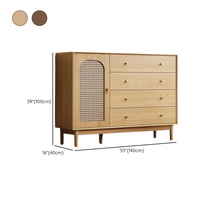 Antique Unattached Accent Cabinet Sitting Room with Drawers & Door - image 21