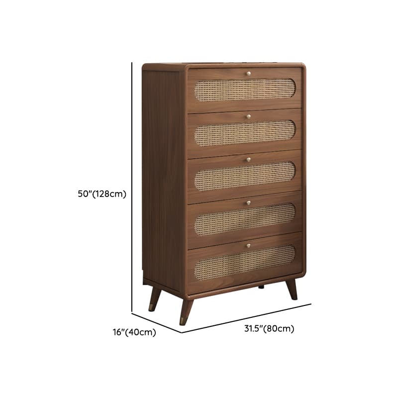 Antique Square Auburn Wood Semainier/Double Dresser Vertical/Horizontal with 6 Drawers/5 Drawers/3 Drawers - image 14