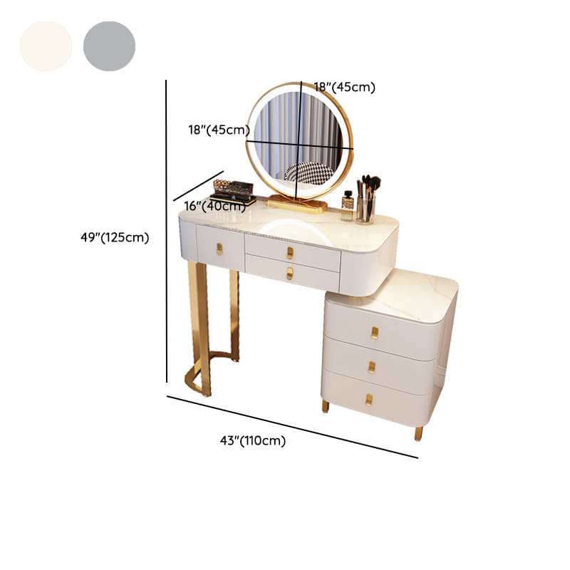 Multi-Purpose Scalable Vanity Set with Push-Pull Drawers, Adjustable Touch & Adjustable Brightness Lighting System, Dividers Included - image 23