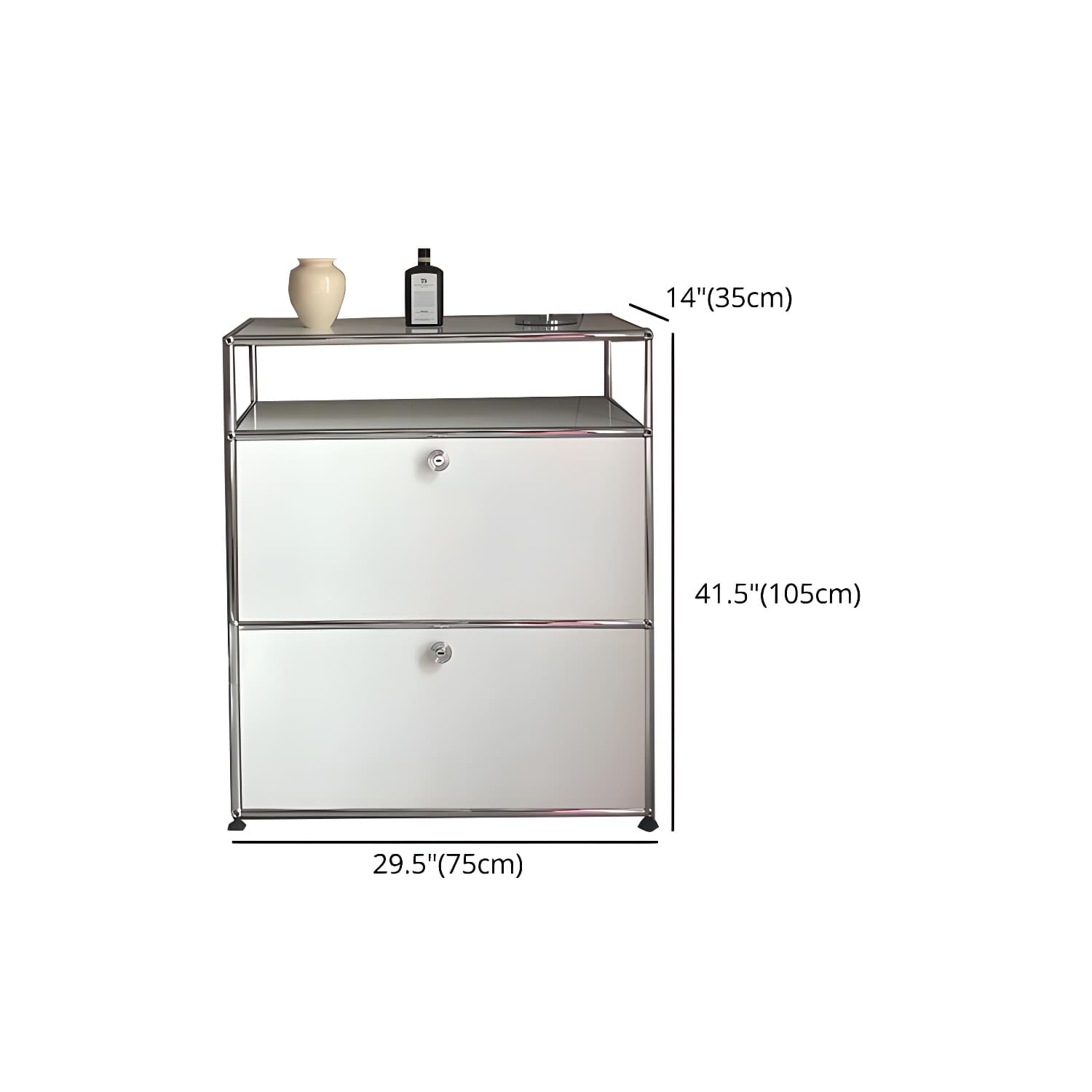 Modern Rectangle Storage Server Metal Sideboard for Dining Room - image 22