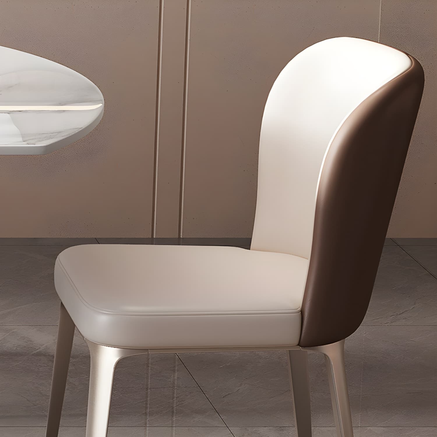 Contemporary 1/2/5/7 Pieces Dining Set Sintered Stone Dining Room Set for Small Space - image 9