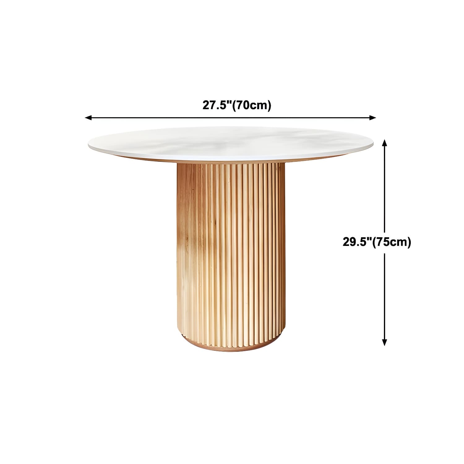Round Shape Home Dining Table Modern Wooden Dining Room Table - image 13