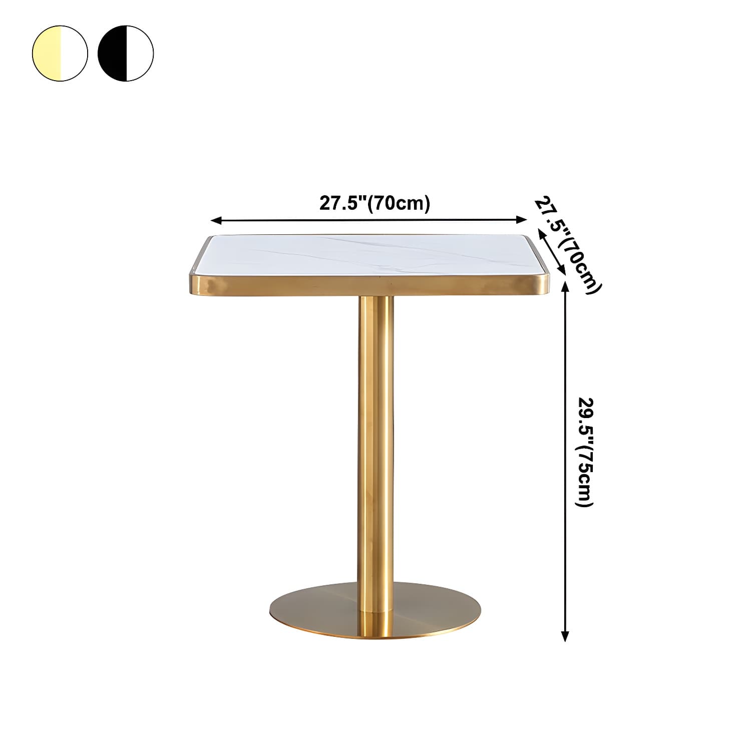 Sintered Stone Three-Color Dining Table Luxury Tulip Base Table for Dining Room - image 19