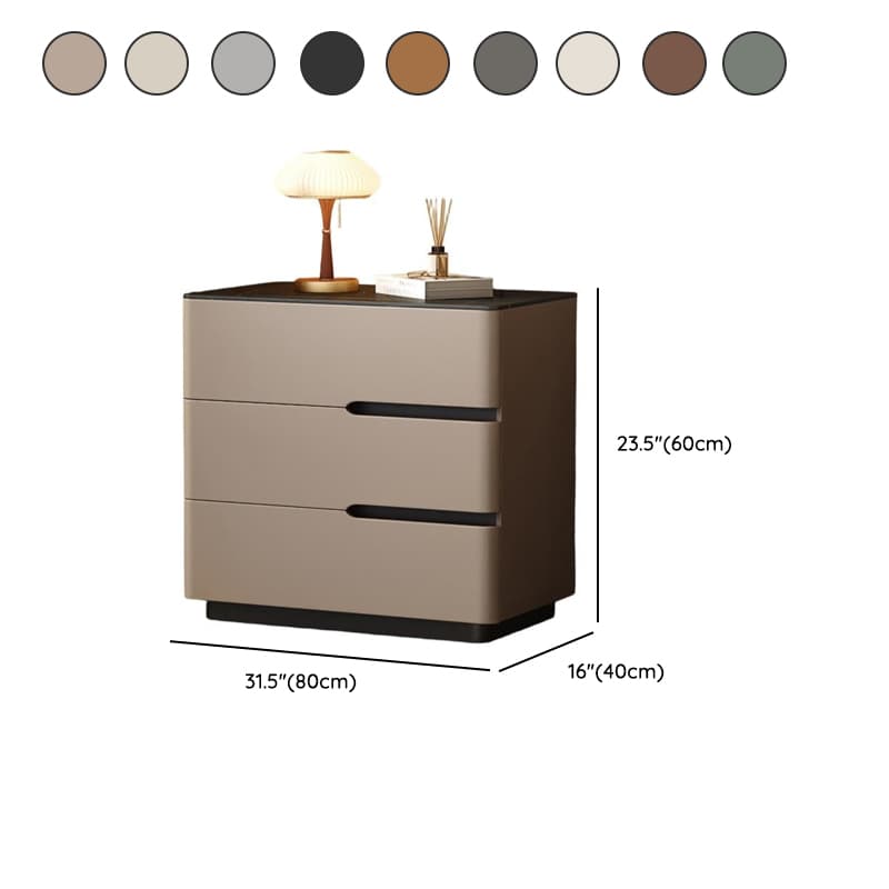 Organic Modern Nightstand With Drawer Organization Featuring Stone Countertop - image 19