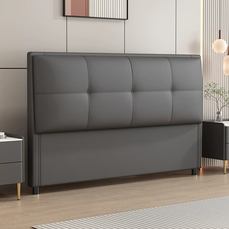 Modish Style Pine Wood Panel Headboard with No Distressing, Rectangle Shape for King/Queen/Full Bed, Featuring Sponge Upholstery Fill and Standard Height - image 3