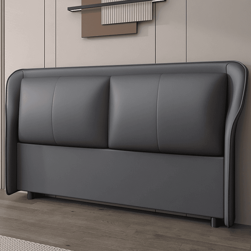 Simplistic Wingback Headboard in Rectangular Shape for Twin XL/Full/Queen Bed, Crafted from Lumber with No Distressing, Featuring Sponge Upholstery and Standard Height