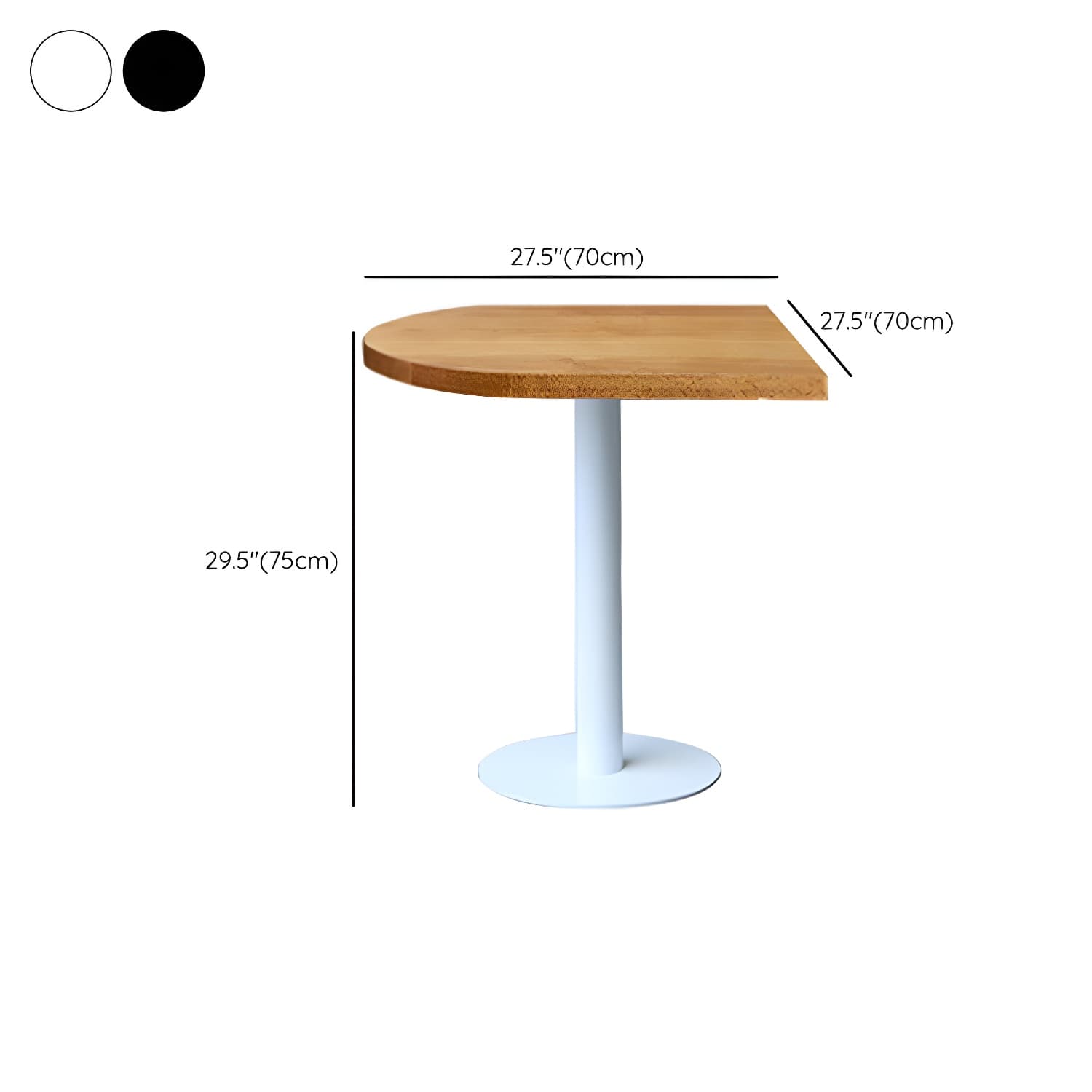 Modern Natural Pine Solid Wood Top Dining Table with Iron Base - image 19