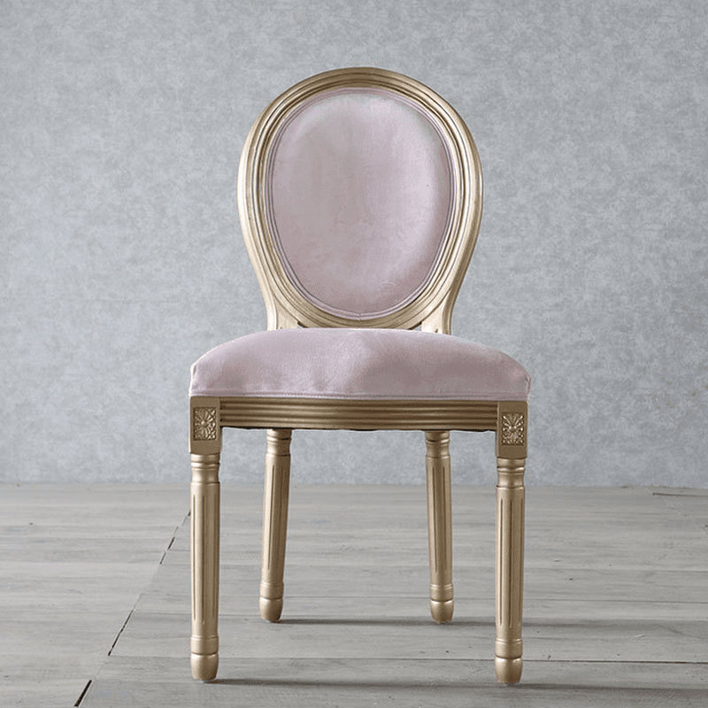 Golden Legged King Louis Back Armless Chair for Dining Room, Outlined Frame with Foot Pads, Steady and Stable - image 13