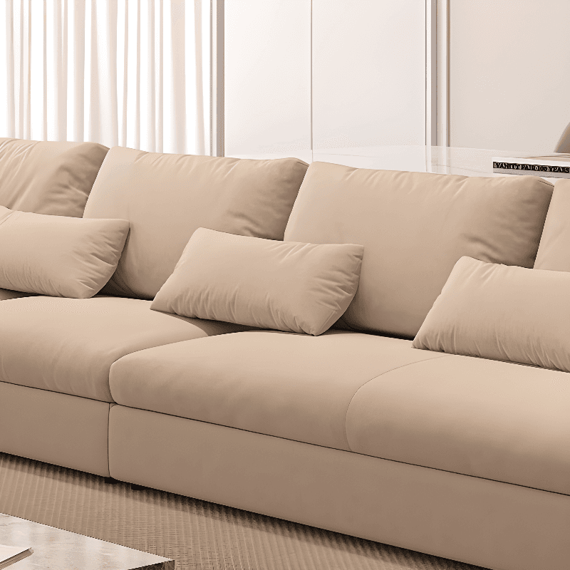 Straight/L-Shape Horizontal/Right Ink/White Sofa Couch/Sofa Recliner with Concealed Support for Drawing Room - image 4