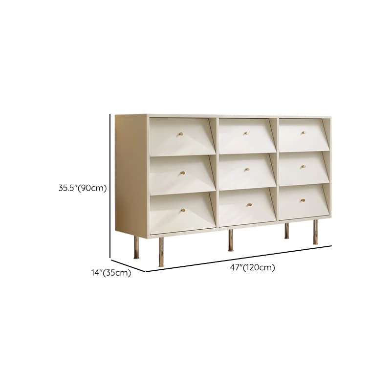 Chalk Casual Composite Wood Semainier for Sleeping Quarters with 9 Drawers/6 Drawers Horizontal/Vertical - image 11