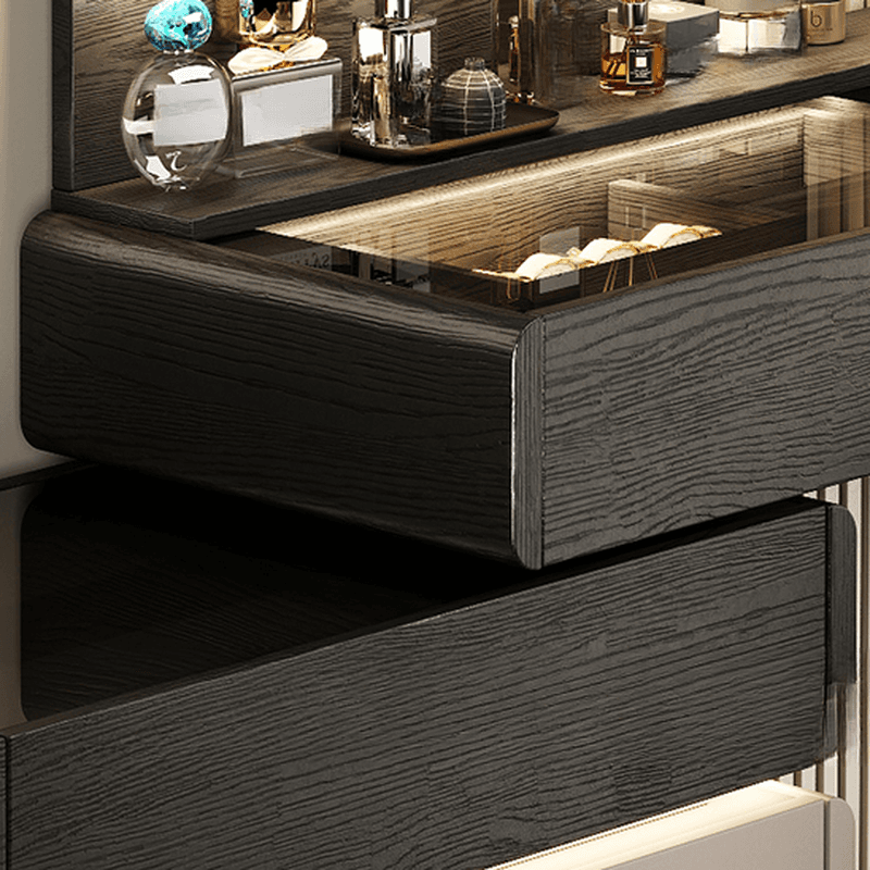 Multi-Purpose Vanity Set with Lighting, Scalable 2-in-1 Design, Push-Pull Function, Adjustable Touch, and Brightness - image 3