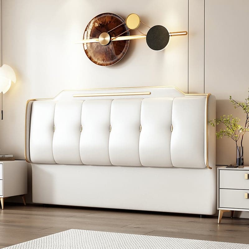 Art Deco Style Panel Headboard with No Distressing, Decorative-stitched Tufting, Rectangle Shape for Twin/Queen/Full Bed, Sponge Upholstery Fill, Standard Height - image 4