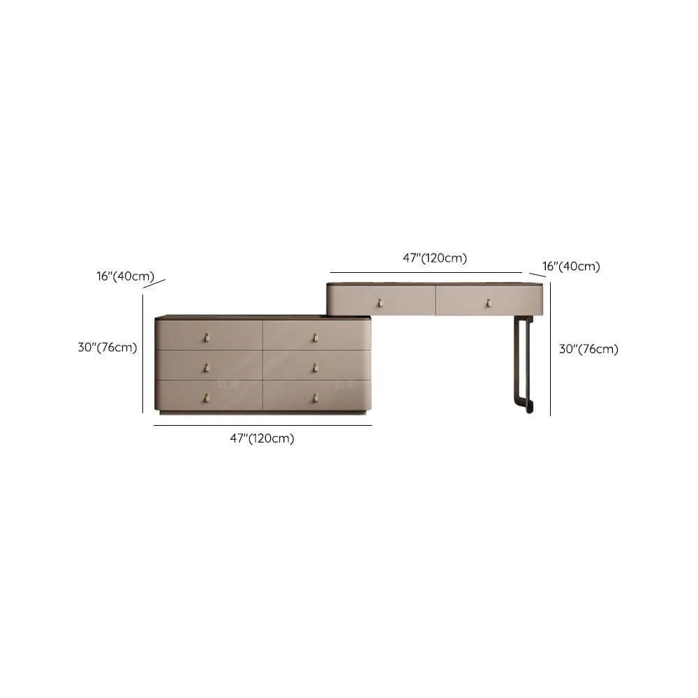 Tan Vanity Set with Scalable Telescopic and Push-Pull Features - image 10